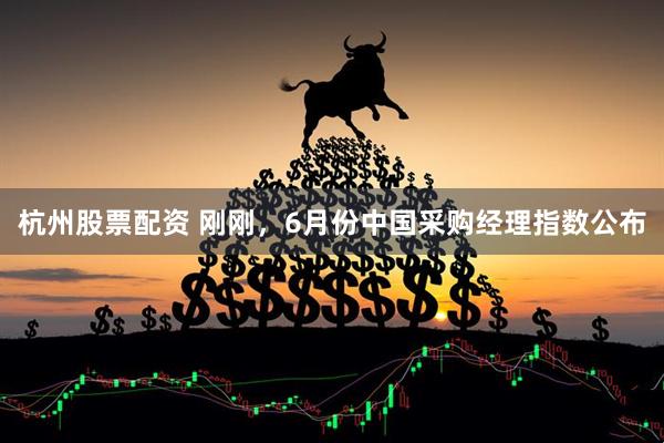 杭州股票配资 刚刚，6月份中国采购经理指数公布